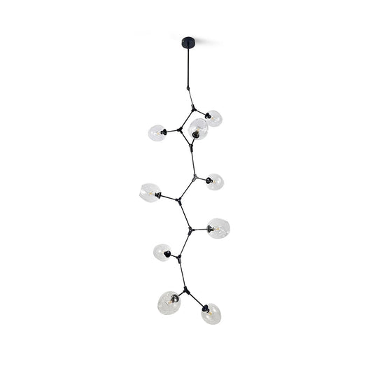 Perry Globe Vertical Chandelier