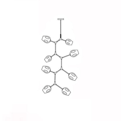 Perry Globe Vertical Chandelier