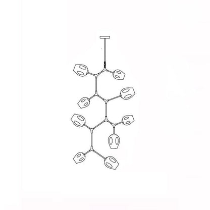 Perry Globe Vertical Chandelier