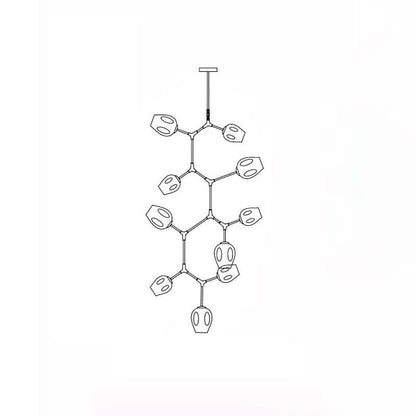 Perry Globe Vertical Chandelier