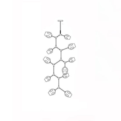 Perry Globe Vertical Chandelier