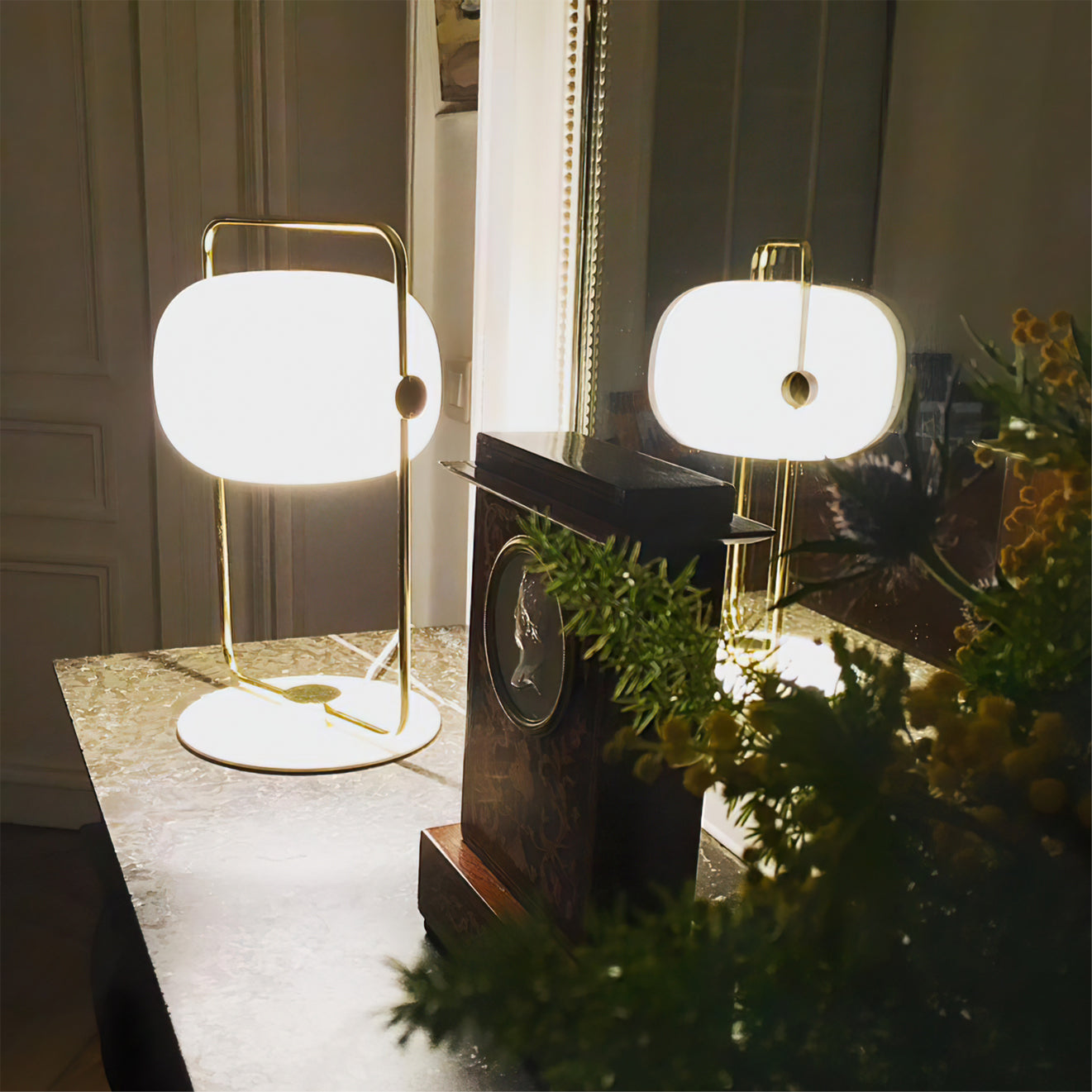 Black Galet Table Lamp