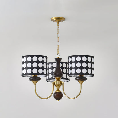 Black Polka Dots Chandelier