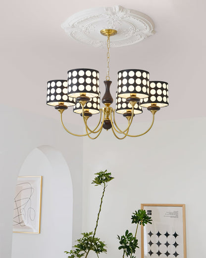 Black Polka Dots Chandelier