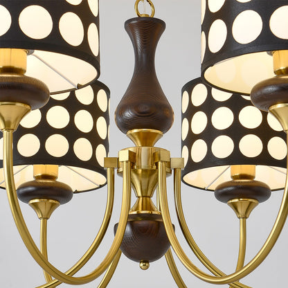 Black Polka Dots Chandelier