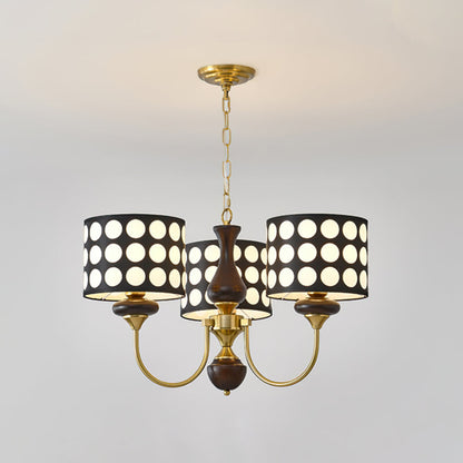 Black Polka Dots Chandelier
