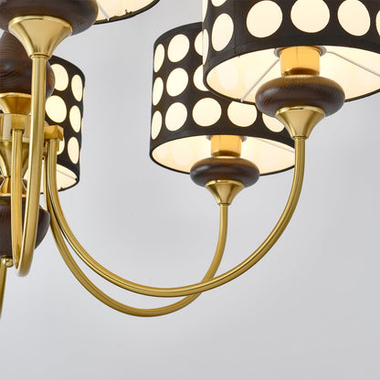 Black Polka Dots Chandelier