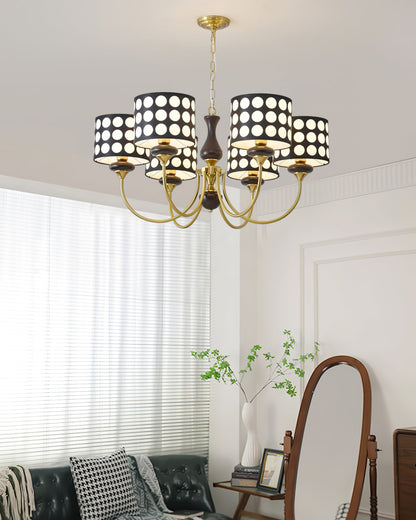 Black Polka Dots Chandelier