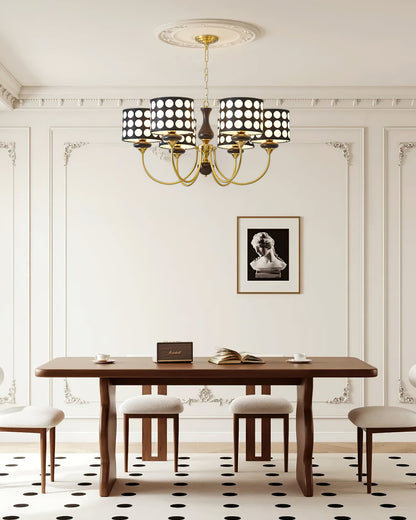 Black Polka Dots Chandelier