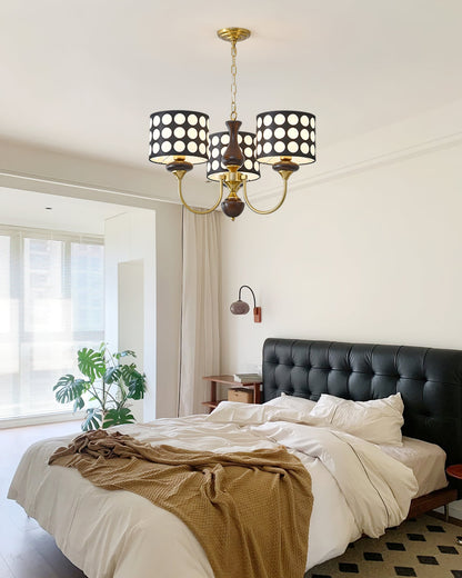 Black Polka Dots Chandelier