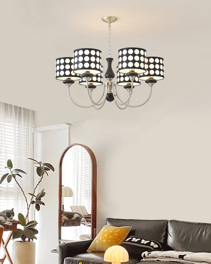 Black Polka Dots Chandelier