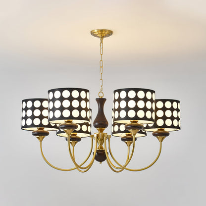 Black Polka Dots Chandelier