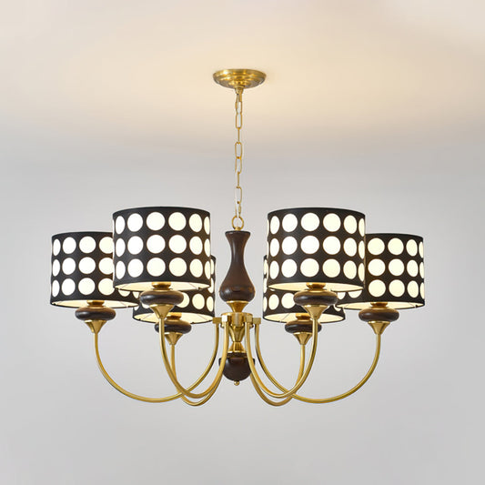 Black Polka Dots Chandelier