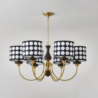 Black Polka Dots Chandelier