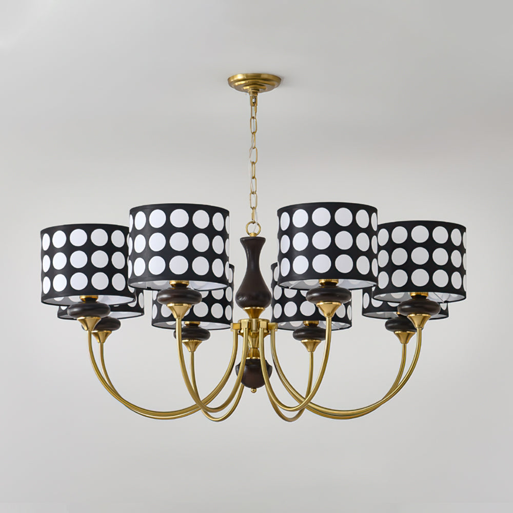 Black Polka Dots Chandelier