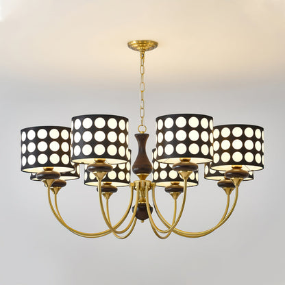 Black Polka Dots Chandelier