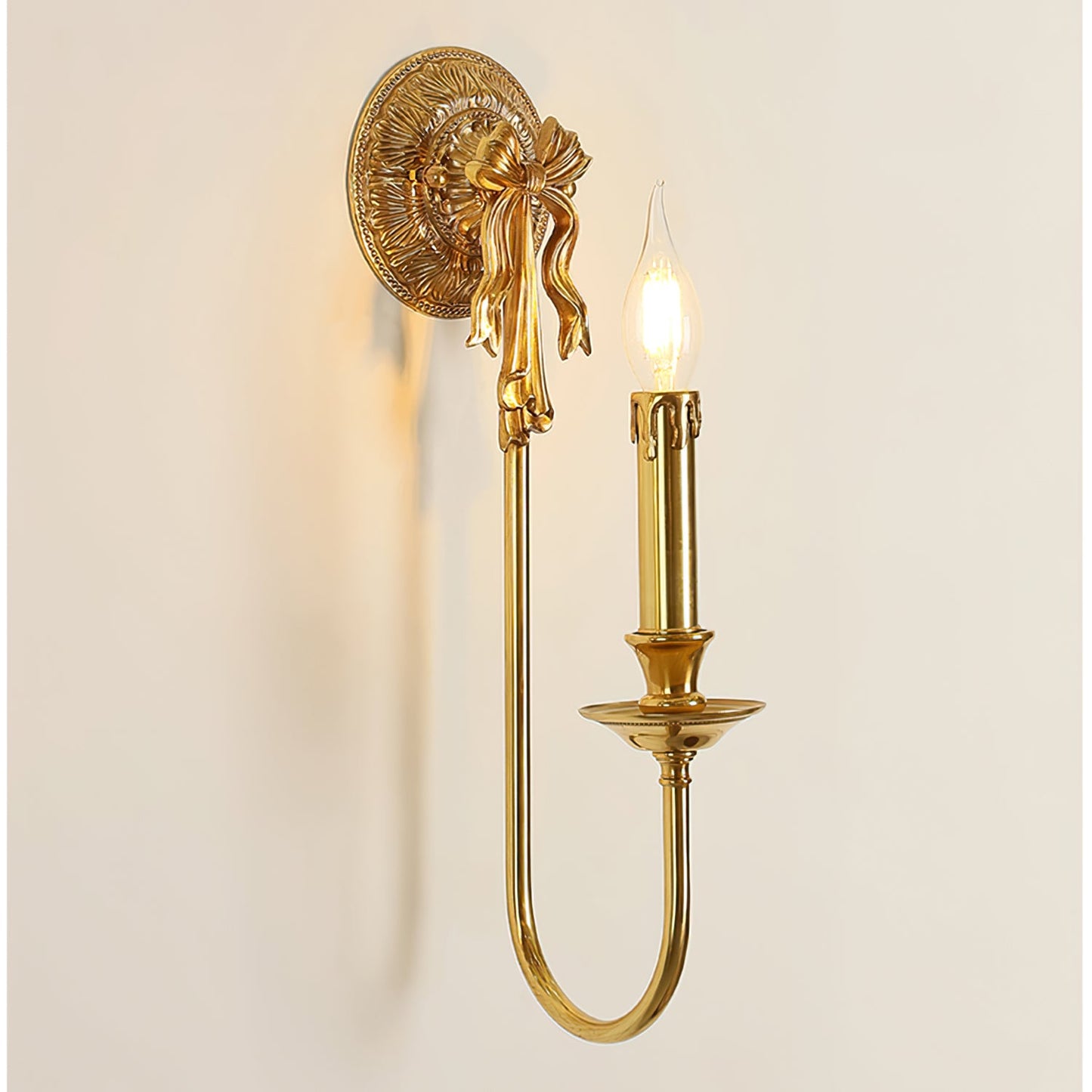 Bow Brass Wall Light