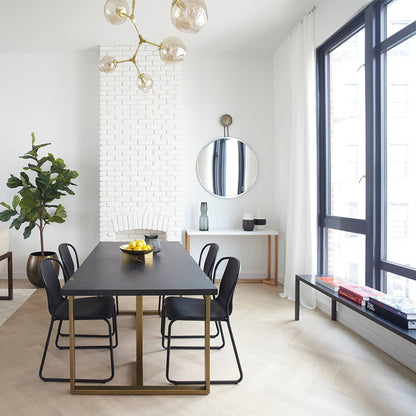 Perry Globe Vertical Chandelier
