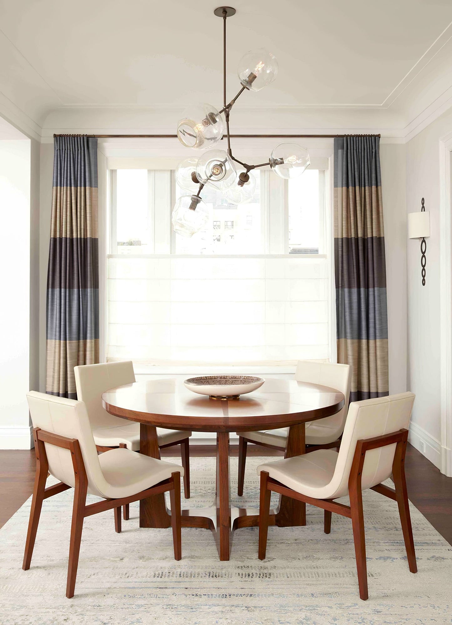 Perry Globe Vertical Chandelier