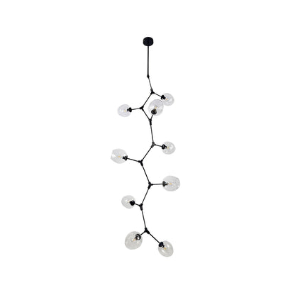Perry Globe Vertical Chandelier
