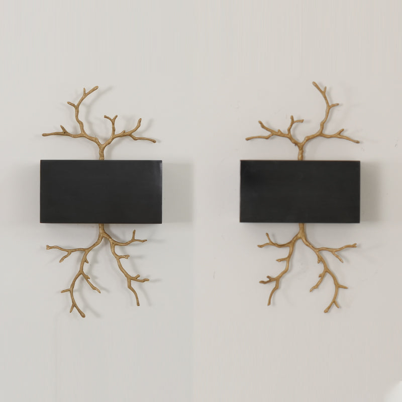 Brass Branch Wall Lamp