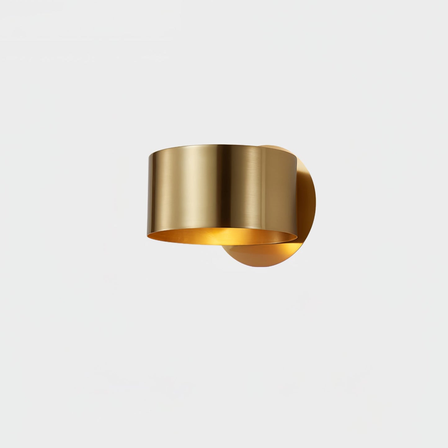 Brass Drum Wall Lamp