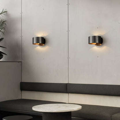 Brass Drum Wall Lamp