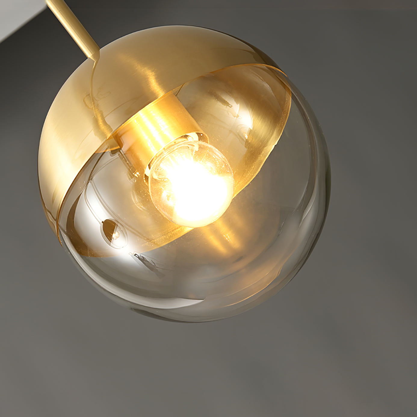 Brass Globular Table Lamp