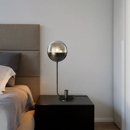 Brass Globular Table Lamp