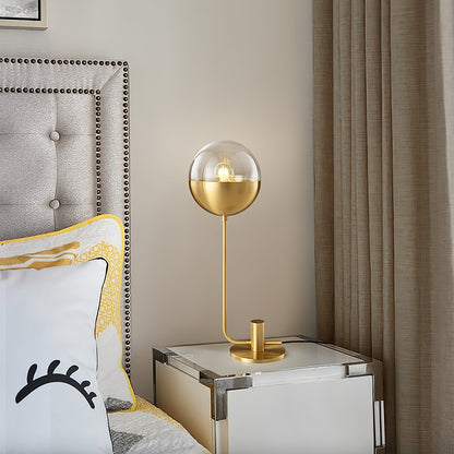 Brass Globular Table Lamp