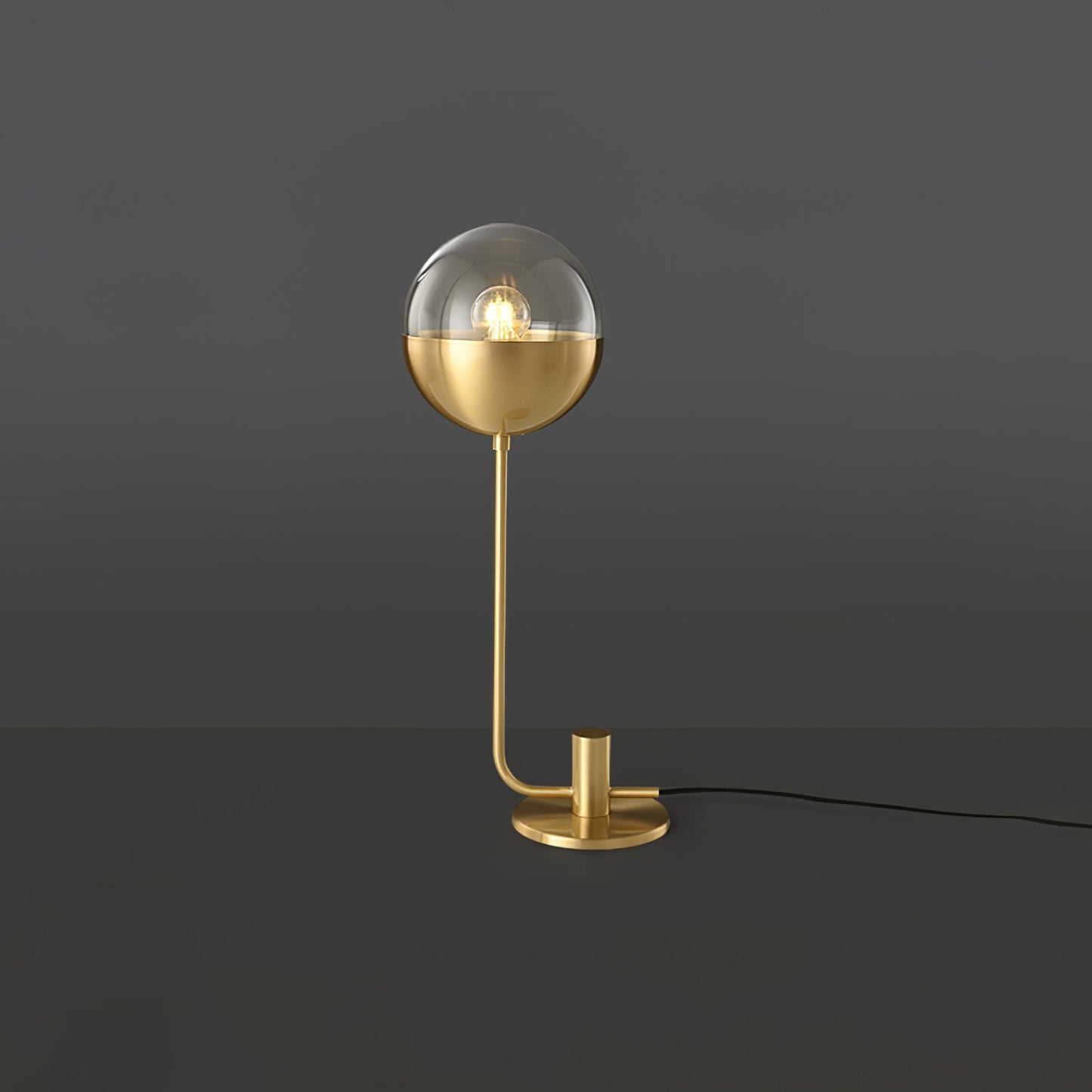 Brass Globular Table Lamp