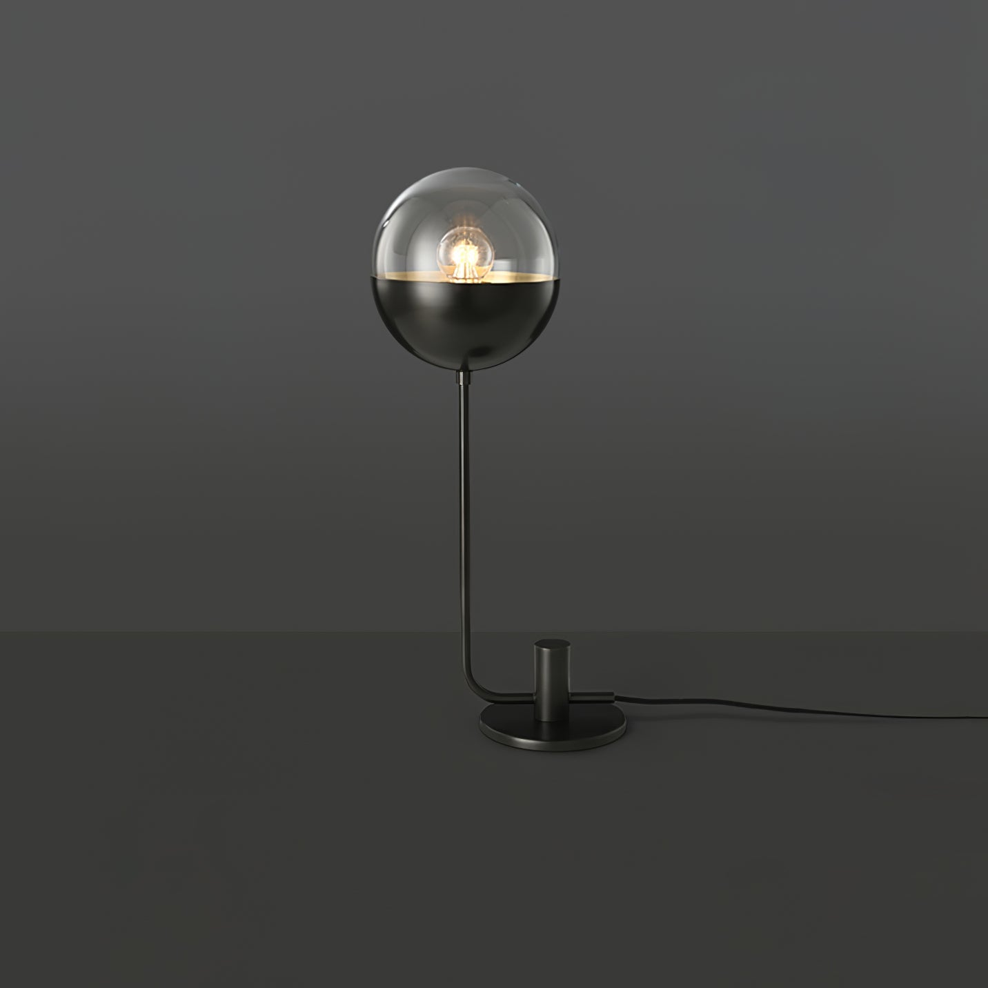 Brass Globular Table Lamp