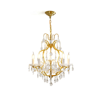 Brass Scrolls Chandelier