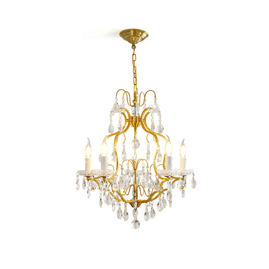 Brass Scrolls Chandelier