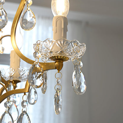 Brass Scrolls Chandelier