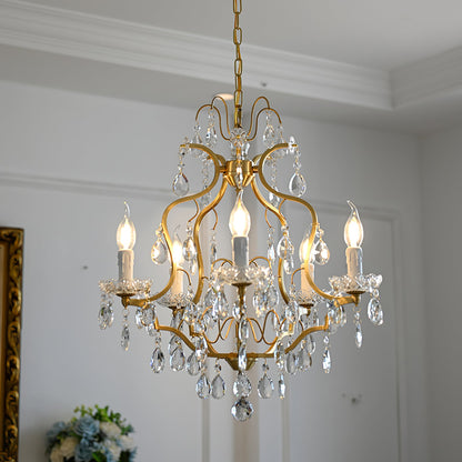 Brass Scrolls Chandelier