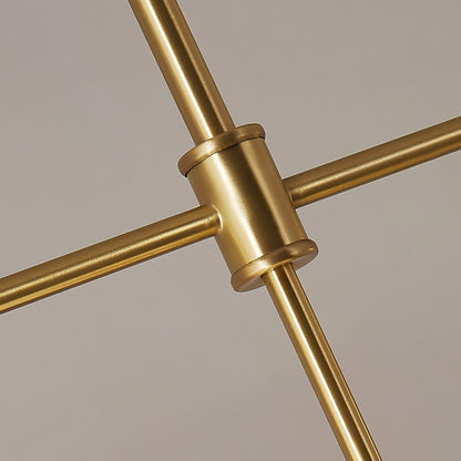 Brass Globe Chandelier