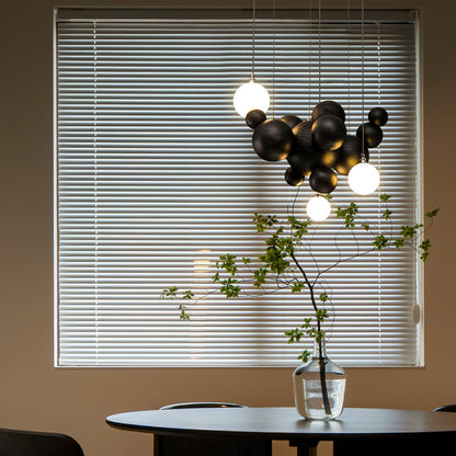 Bubble Wood Balls Chandelier