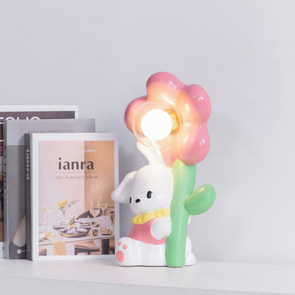 Bunny Flower Table Lamp