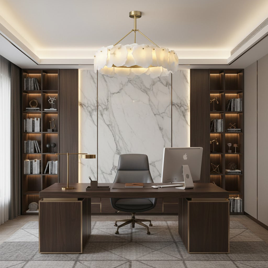 Burton Alabaster Chandelier