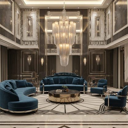 Cascade Silver Chandelier