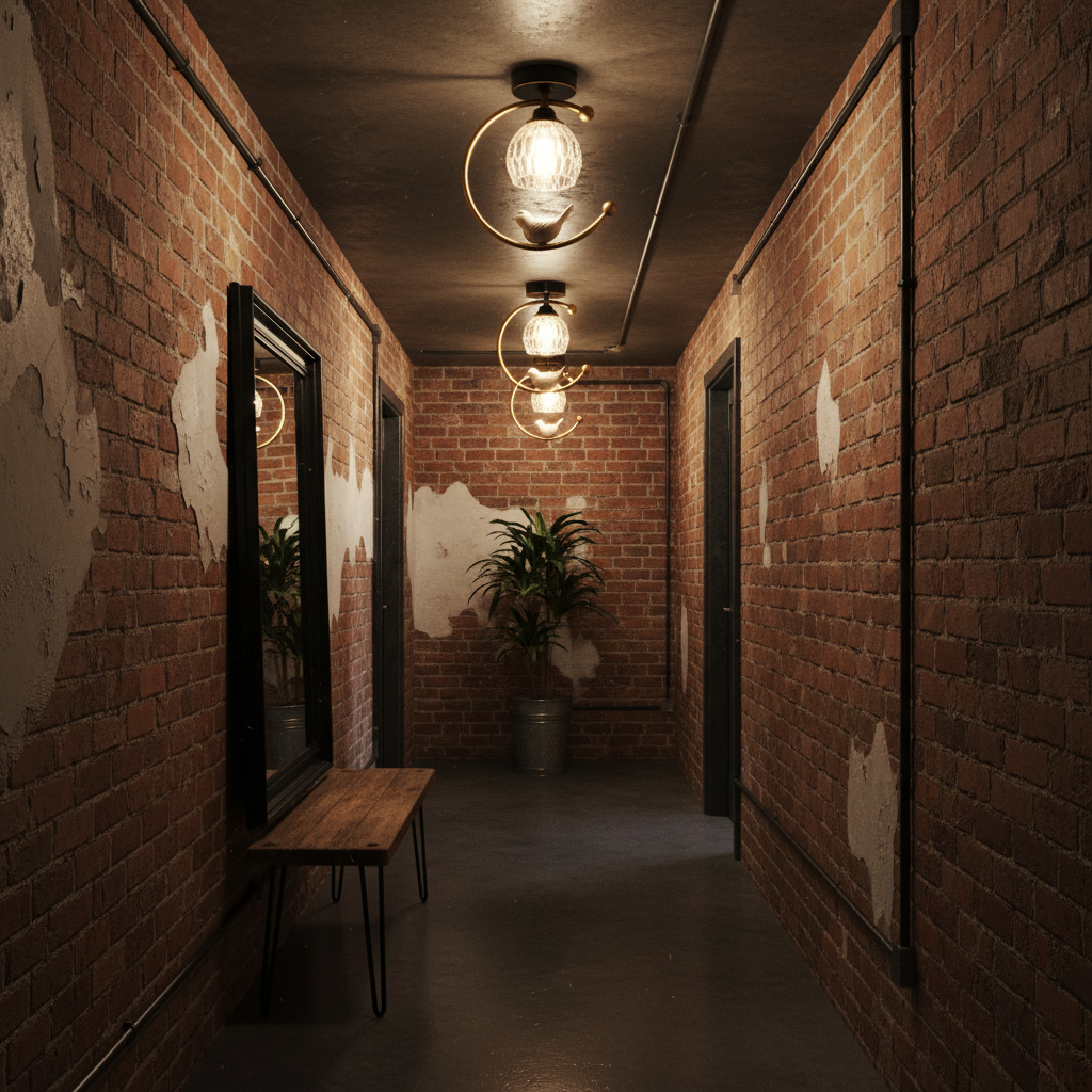 Ceramic Bird Ceiling Lamp