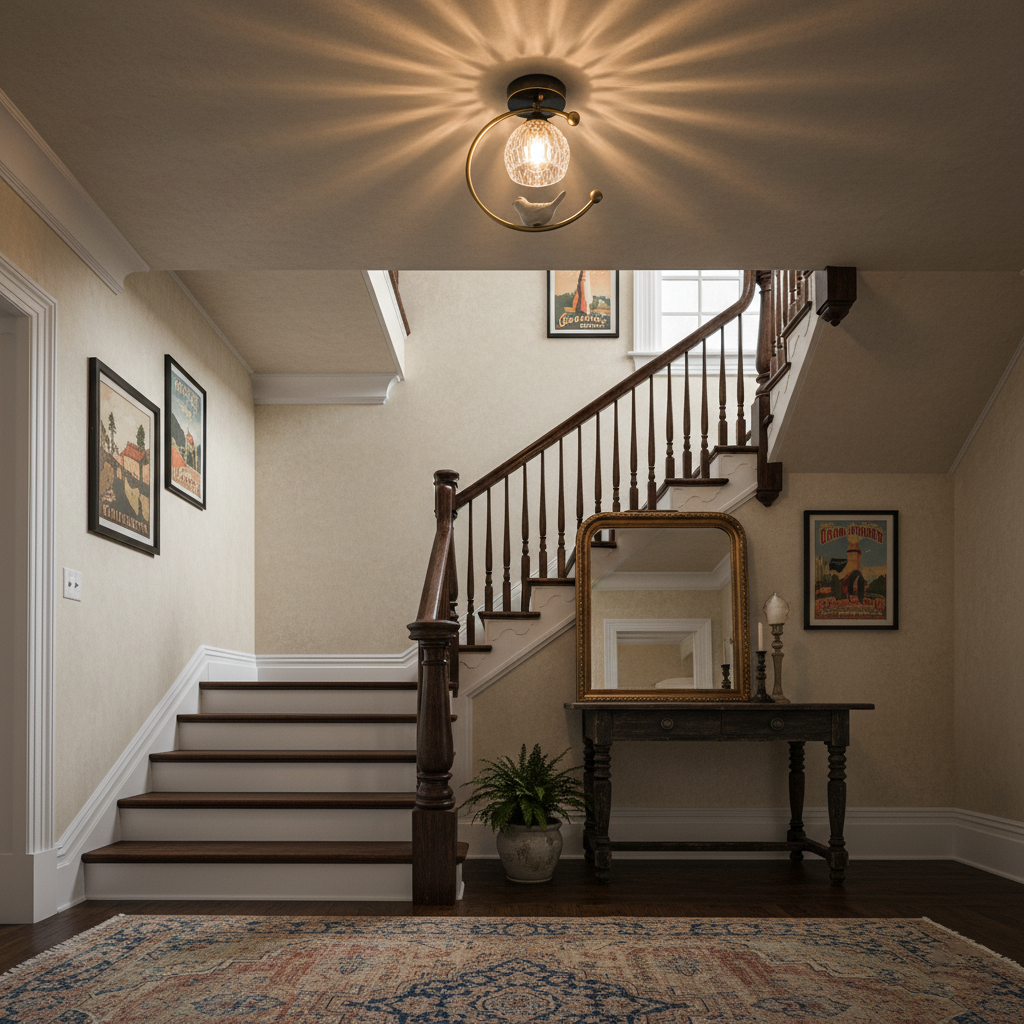 Ceramic Bird Ceiling Lamp