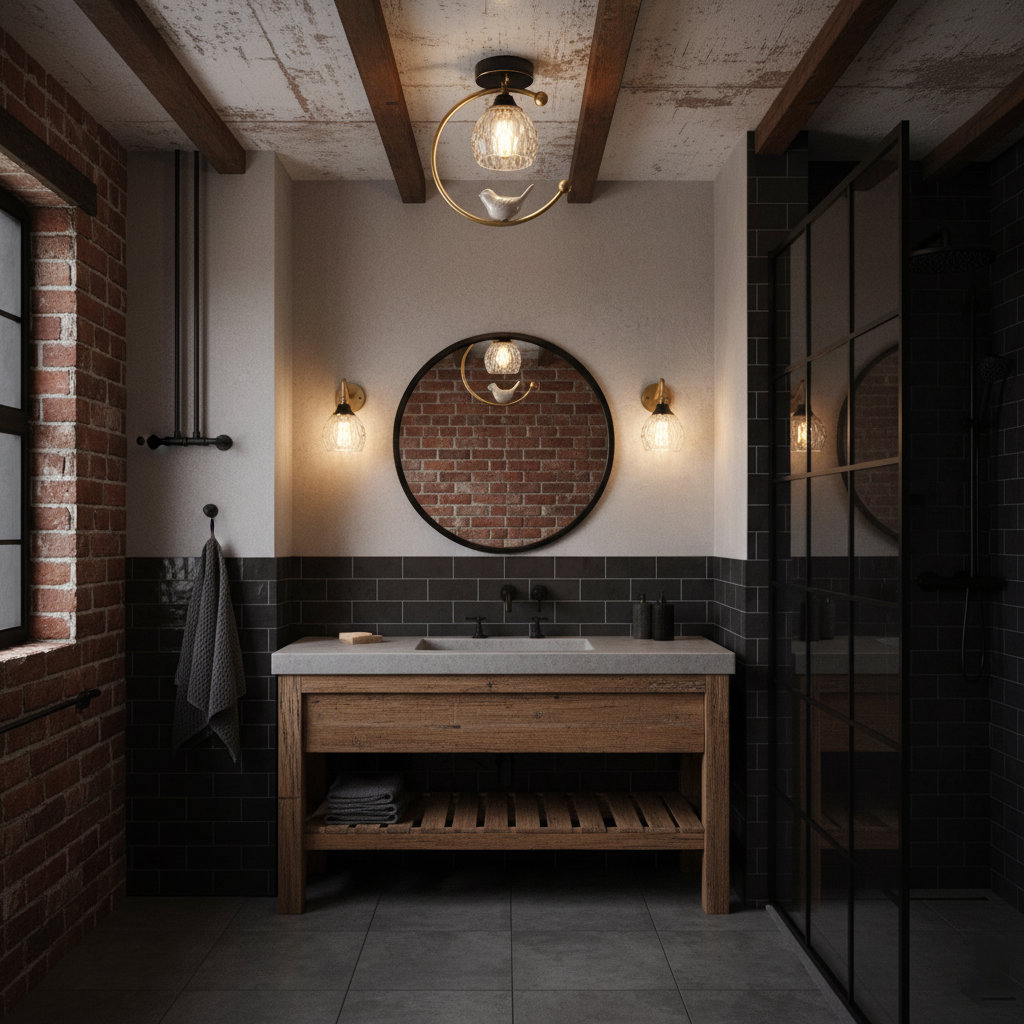 Ceramic Bird Ceiling Lamp