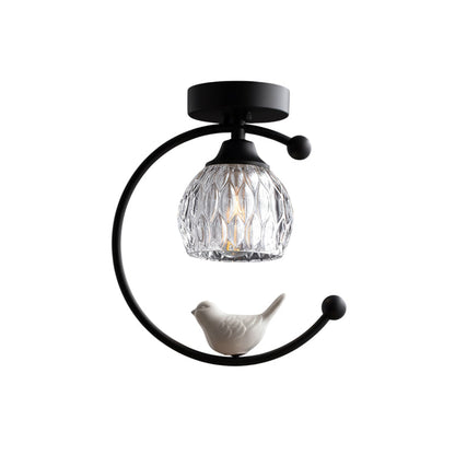 Ceramic Bird Ceiling Lamp