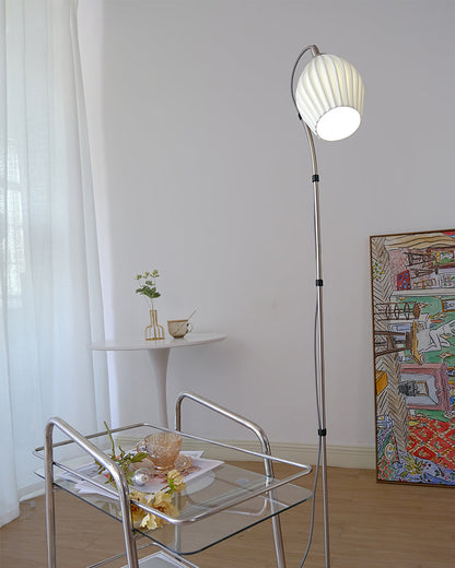 Ceramic Ribbed Floor Lamp