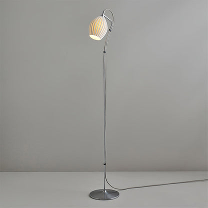 Ceramic Ribbed Floor Lamp