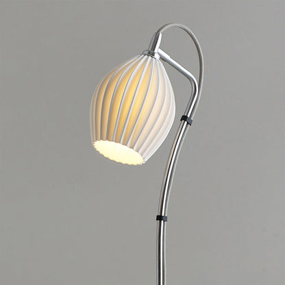 Ceramic Ribbed Floor Lamp