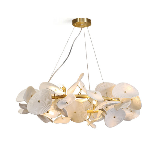 Ceramic Wreath Chandelier