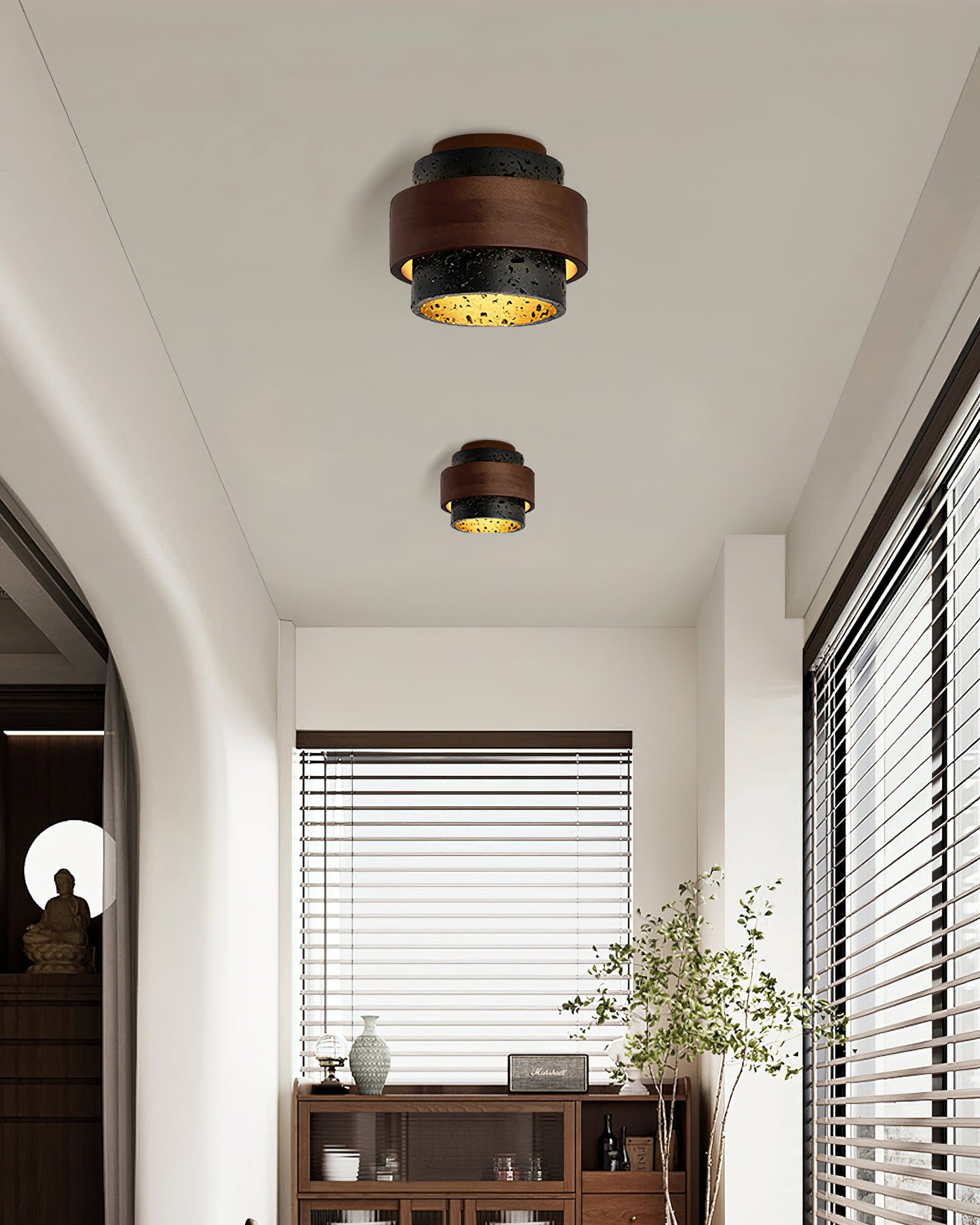 Cole Travertine Ceiling Light